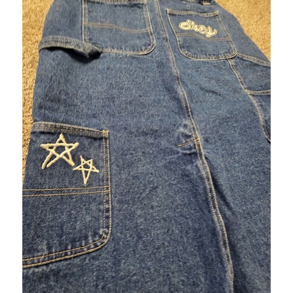 Obey Denim Jean Carpenter Skirt Size 28 90's Skater Punk Streetwear Urban - Picture 6 of 11